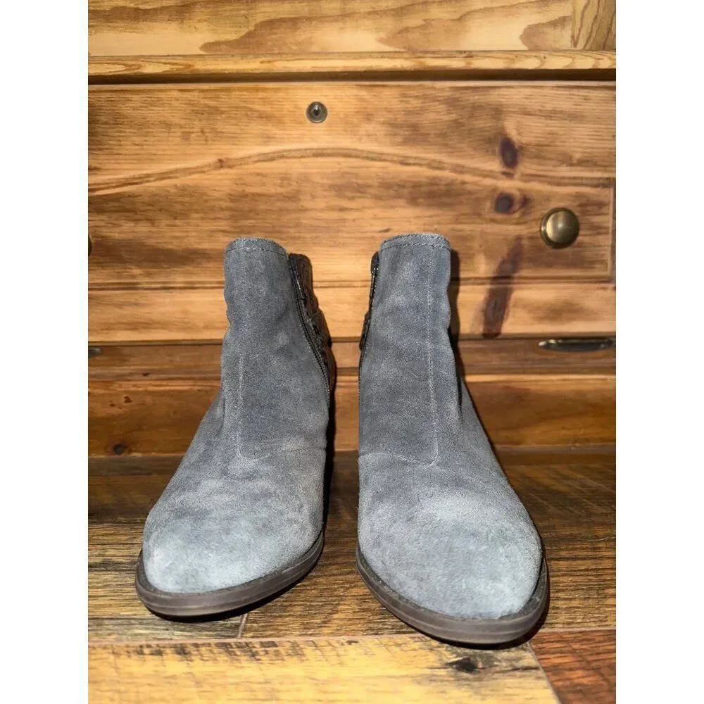 Vionic Naomi Snake Embossed Booties Boots Shoes‎ Size 7.5